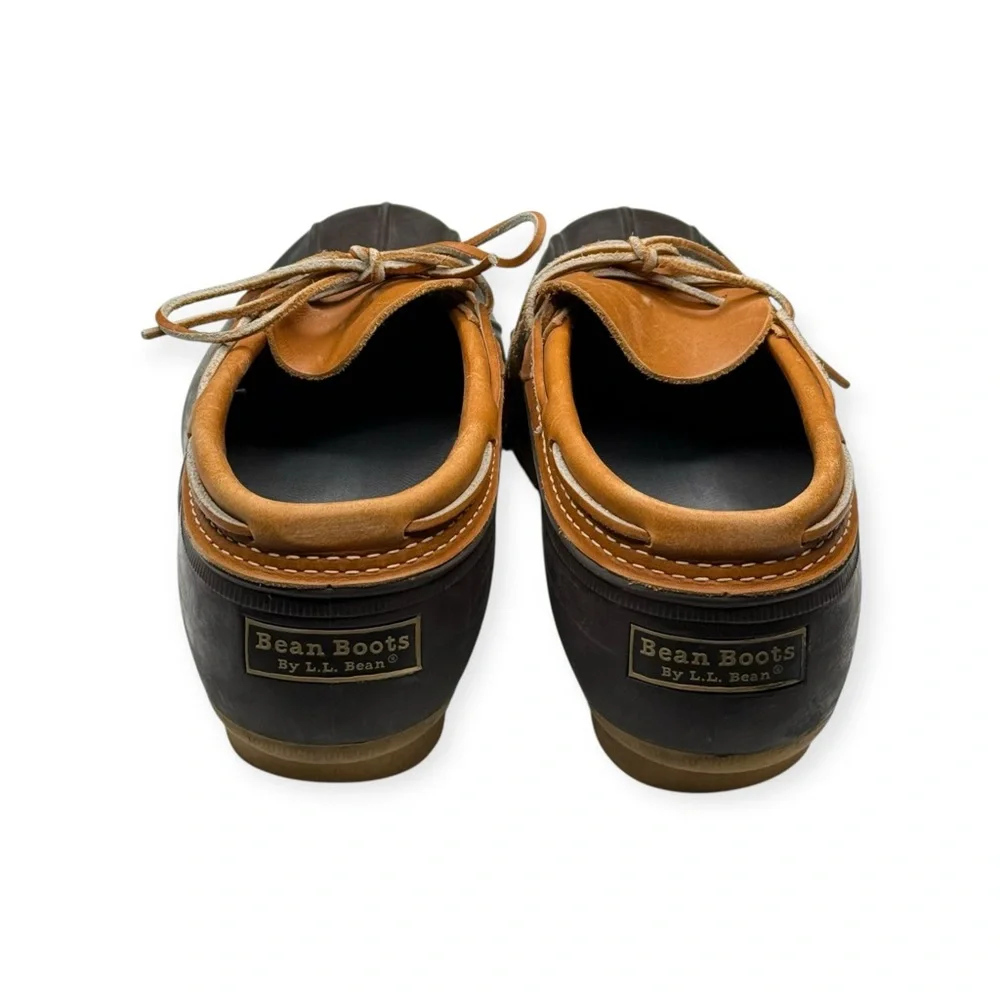 LL Bean ✪ Classic Rubber Moc Duck Rain Boots ✪ Tan Bean Boot Brown Gum ✪ 12M ✪